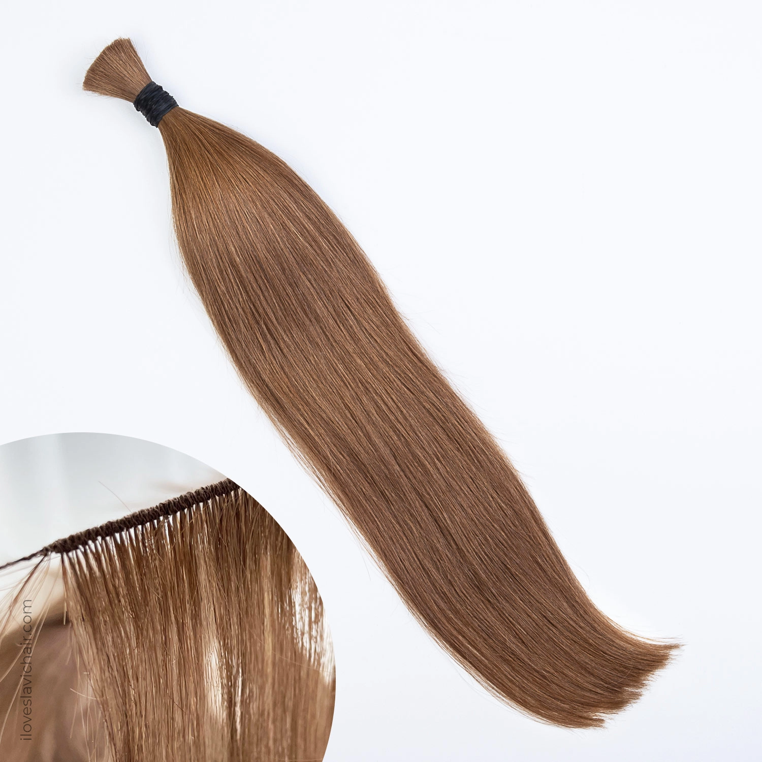 Hand-tied Weft Caramel #8