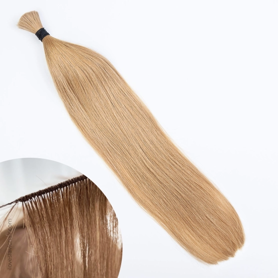Hand-tied Weft Dark Golden Blonde #14