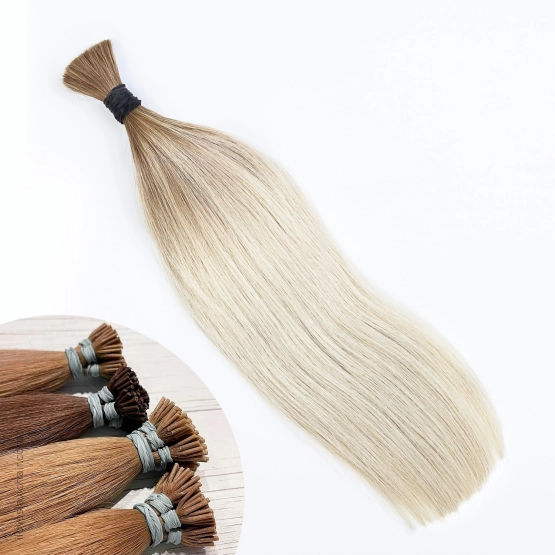 Ombre Blonde #60 I-Tip Hair Extensions