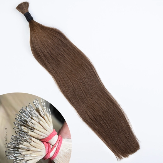 Mocha Brown #6 Micro Ring Hair Extensions