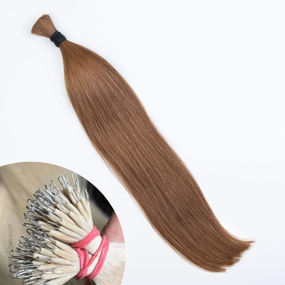 Caramel #8 Micro Ring Hair Extensions