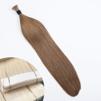 Golden Brown #12 Tape-in Hair Extensions