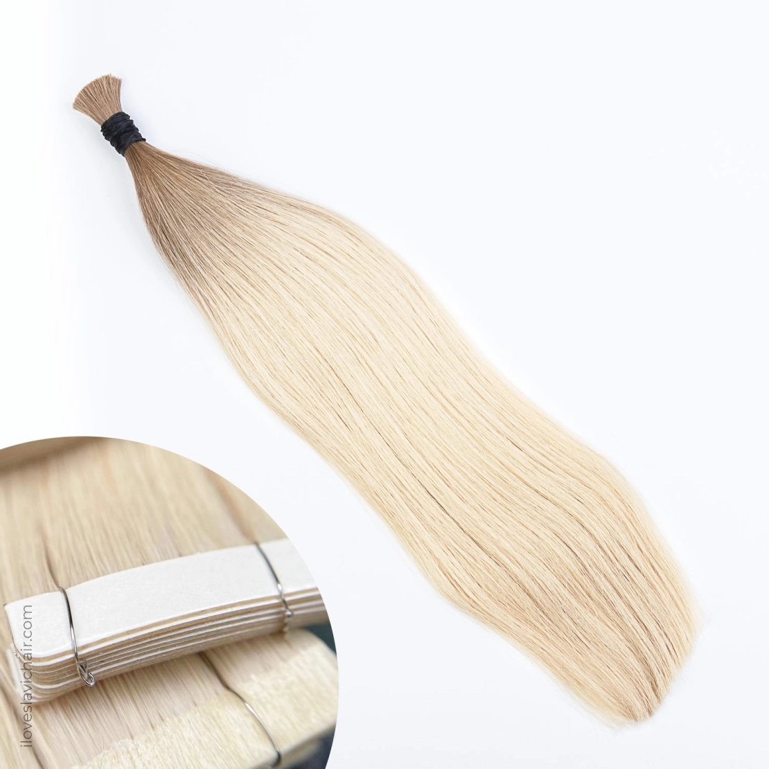 Ombre Blonde #613 Tape-in Hair Extensions